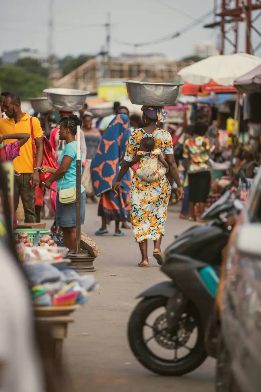 Portrait de marché en Afrique